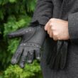 Men's deerskin leather unlined gloves