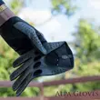 Men's Hairsheep Leather Driving Gloves GREY-BLACK