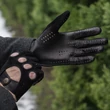 Men's suede-nappa leather driving gloves BLACK