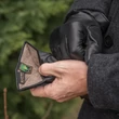 Men's hairsheep leather gloves lined with wool BLACK