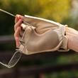 Men's deerskin leather fingerless gloves BONE