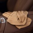 Men's deerskin leather driving gloves CORK(G)