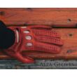 Women's deerskin leather driving gloves RED