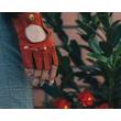 Women's fingerless gloves RED