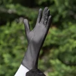 Women's silk lined leather gloves BLACK