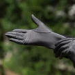 Women's silk lined leather gloves BLACK