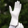 Women's silk lined leather gloves WHITE
