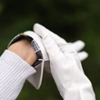 Women's silk lined leather gloves WHITE