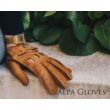 Women's deerskin leather driving gloves COGNAK