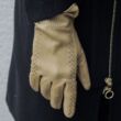 Women's unlined leather gloves CAMEL