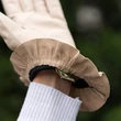 Women's silk lined leather gloves BEIGE