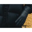 Women's hairsheep leather gloves lined with rabbit fur