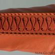 Women's long unlined leather gloves CORAL