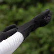 Women's unlined suede leather gloves BLACK