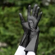 Women's silk lined leather gloves BLACK