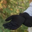 Women's suede leather unlined gloves BLACK