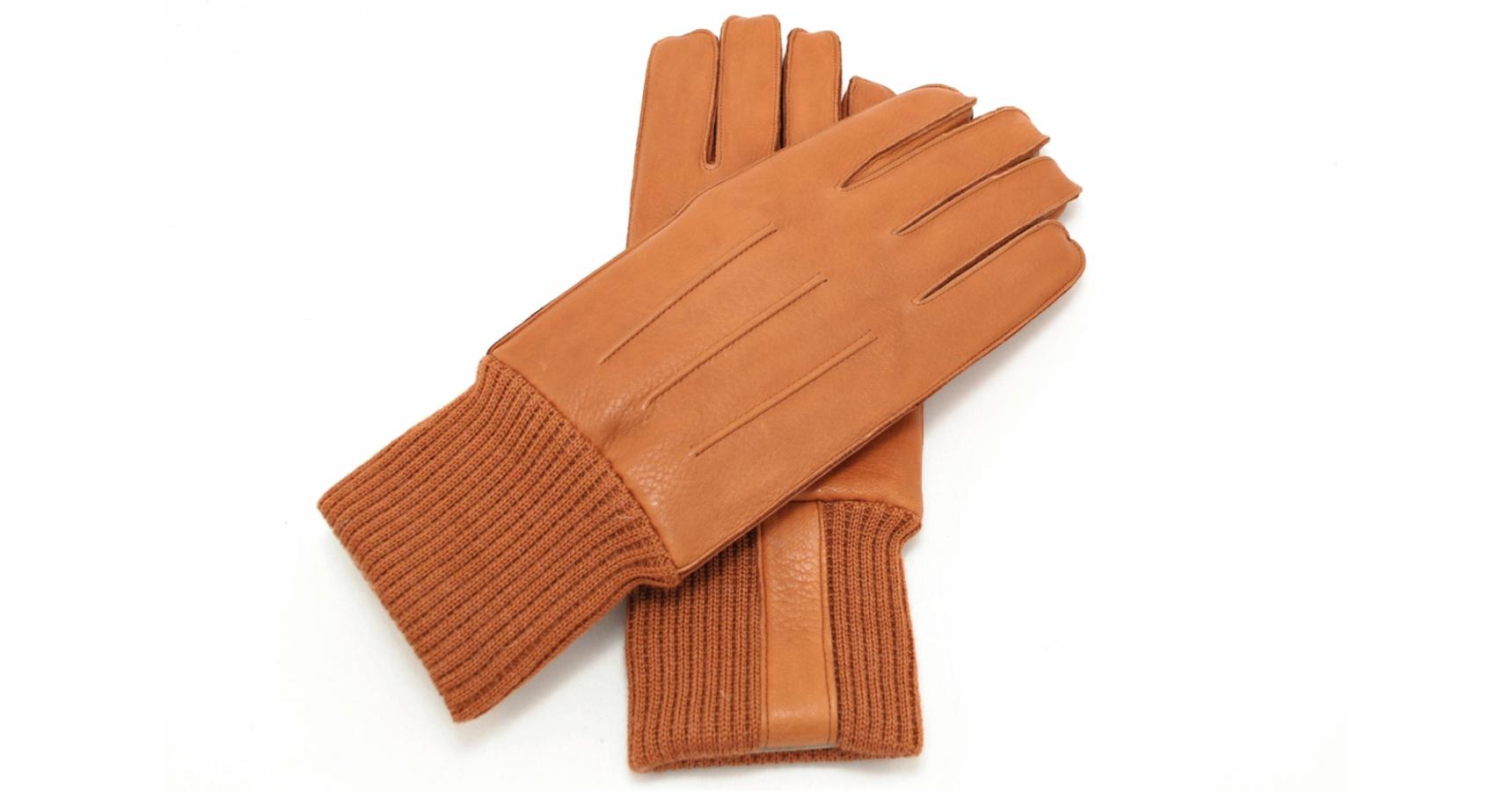 mens leather gloves with rabbit fur lining