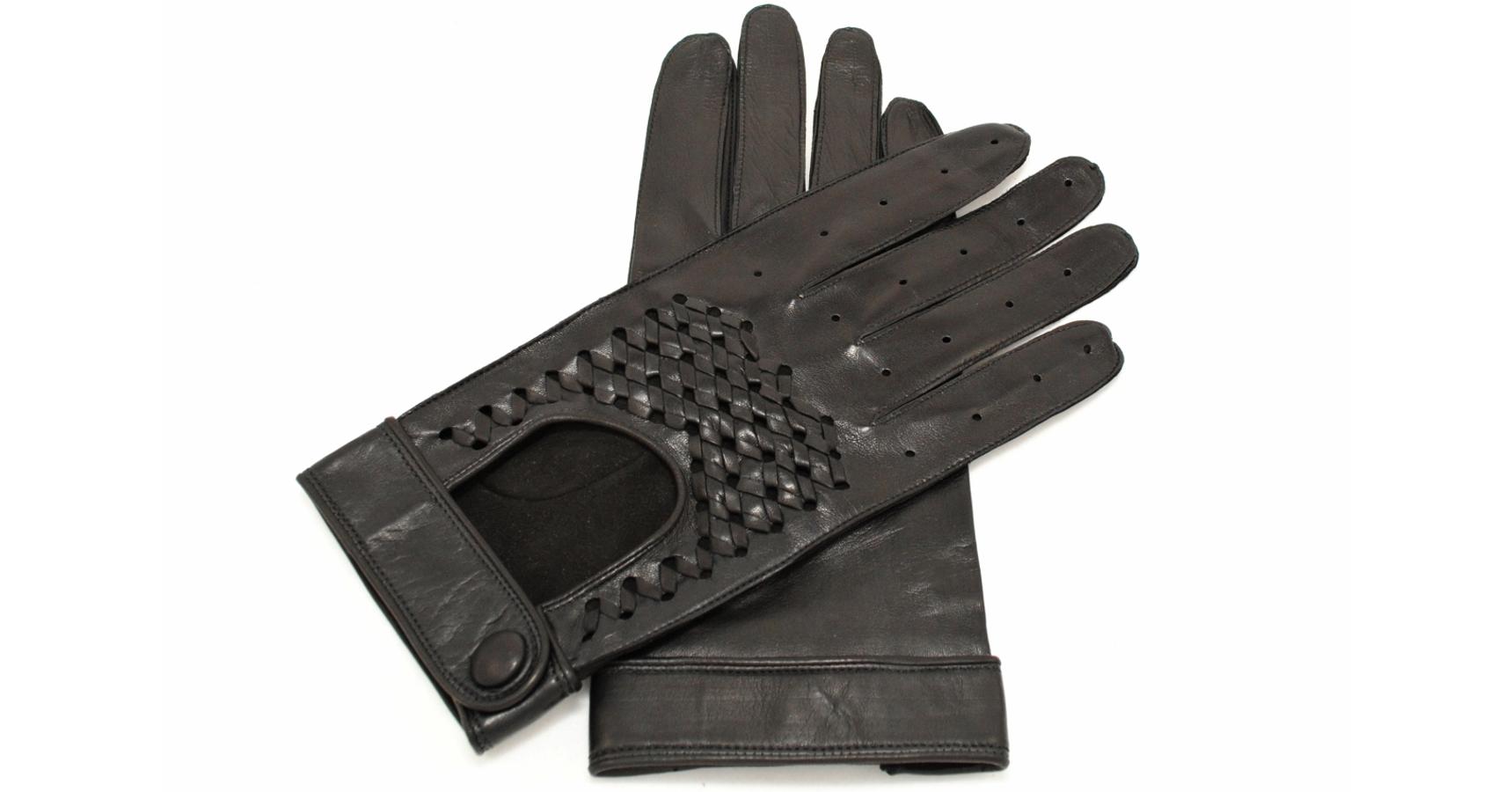 black driving gloves mens