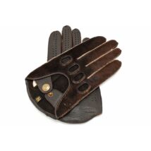Men's deerskin leather driving gloves COW-BROWN