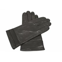 Men's hairsheep leather gloves lined with silk BLACK