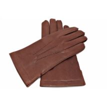 Men's deerskin leather gloves with wool lining CINNAMON