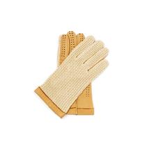 Men's deerskin leather unlined gloves TAN