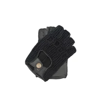 Női, szarvasbőr, ujjatlan kesztyű FEKETE Női, szarvasbőr, ujjatlan kesztyű FEKETE