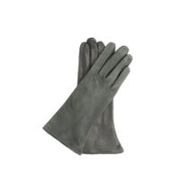 Women's silk lined leather gloves SHALE