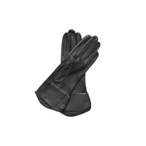 Women's silk lined leather gloves BLACK