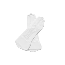 Women's silk lined leather gloves WHITE