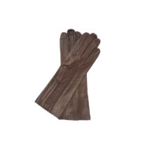 Women's unlined leather gloves BROWN