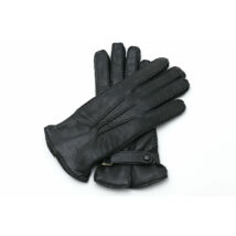 Women's deerskin leather gloves lined with wool