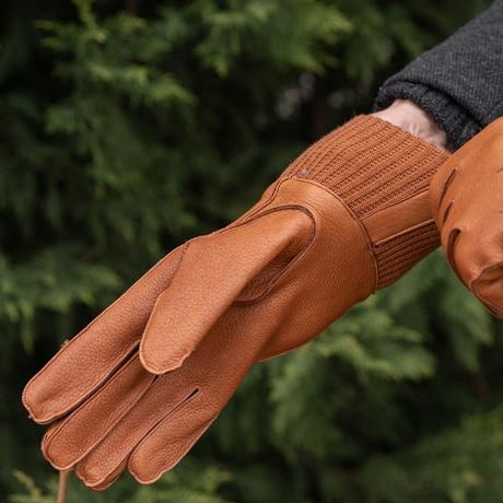 rabbit lined mens gloves