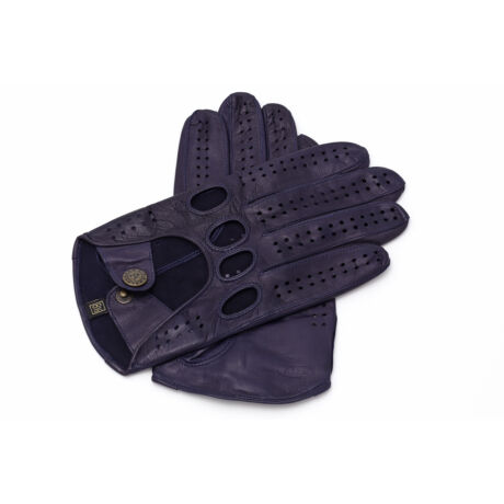 Men's hairsheep leather driving gloves NAVY