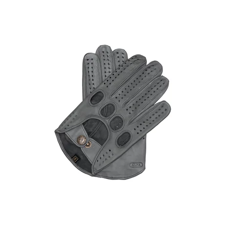 Men's Hairsheep Leather Driving Gloves GREY