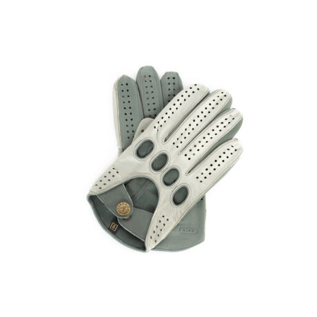 Men's Hairsheep Leather Driving Gloves SILVER-GREY