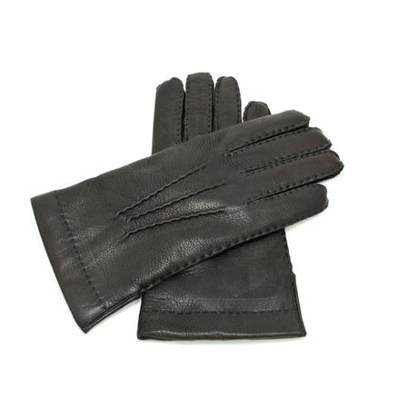 Men's deerskin leather gloves with wool lining