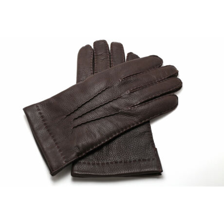Men's deerskin leather gloves with wool lining