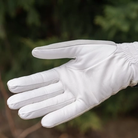 Dress Gloves Ladies White Leather Gloves Women's Suede-nappa