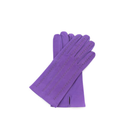 Women's unlined leather gloves LILAC