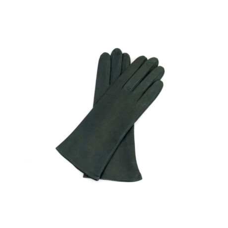Women's silk lined leather gloves GREY