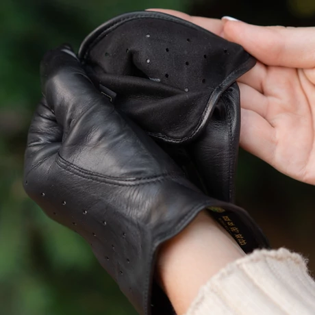 chinese dress ladies Unlined Uniform Leather Gloves