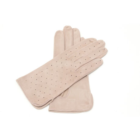 Women's suede leather unlined gloves