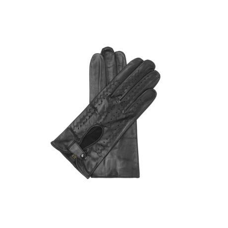 Women's hairsheep leather unlined gloves BLACK