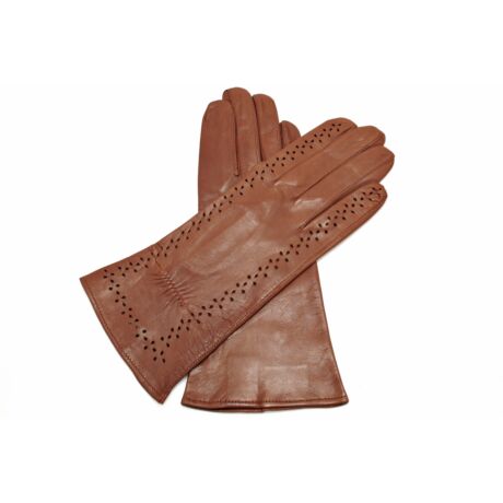 Women's unlined leather gloves BROWN