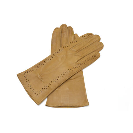 Women's unlined leather gloves CAMEL