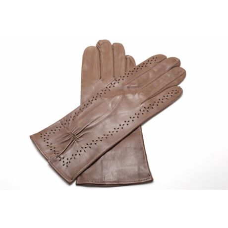 Women's unlined leather gloves TAUPE