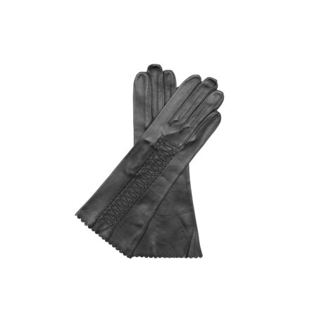 Women's unlined leather gloves BLACK