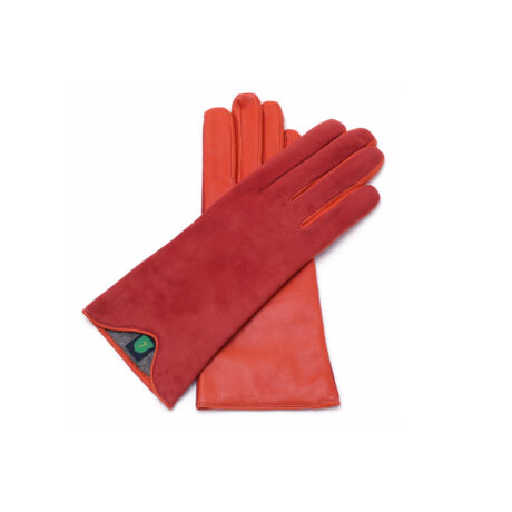 Women's hairsheep leather gloves lined with wool