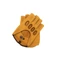 Men's gloves - FINGERLESS - deerskin leather - GOLD